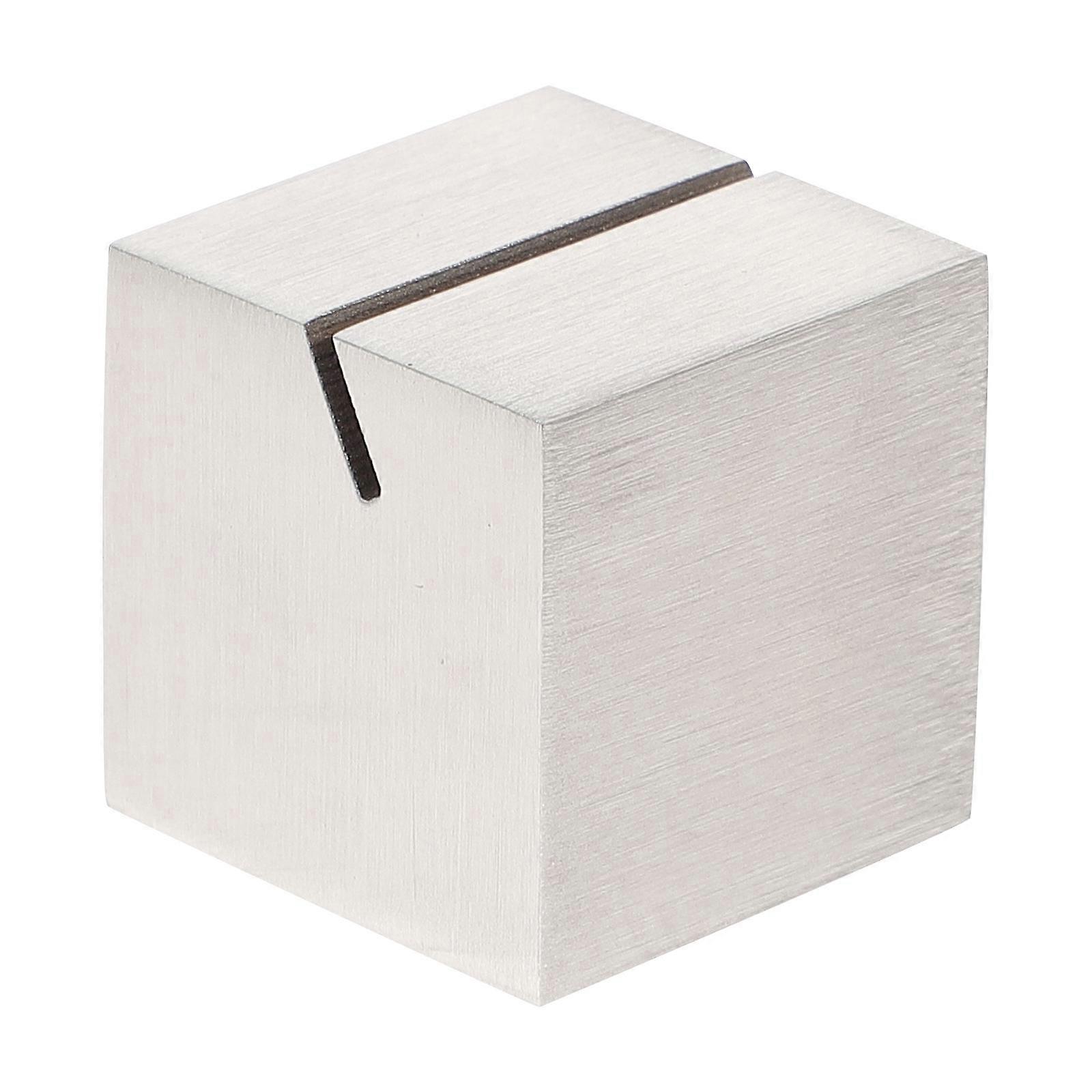Table Card Holder Stand Place Card Holder Sturdy Professional Design Silver 2.5x2.5x2.5CM 1Pcs