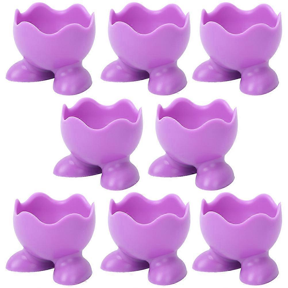 Boil Egg Holder Silicone Egg Cups Creative Household Kitchen Utensil 8Pcs