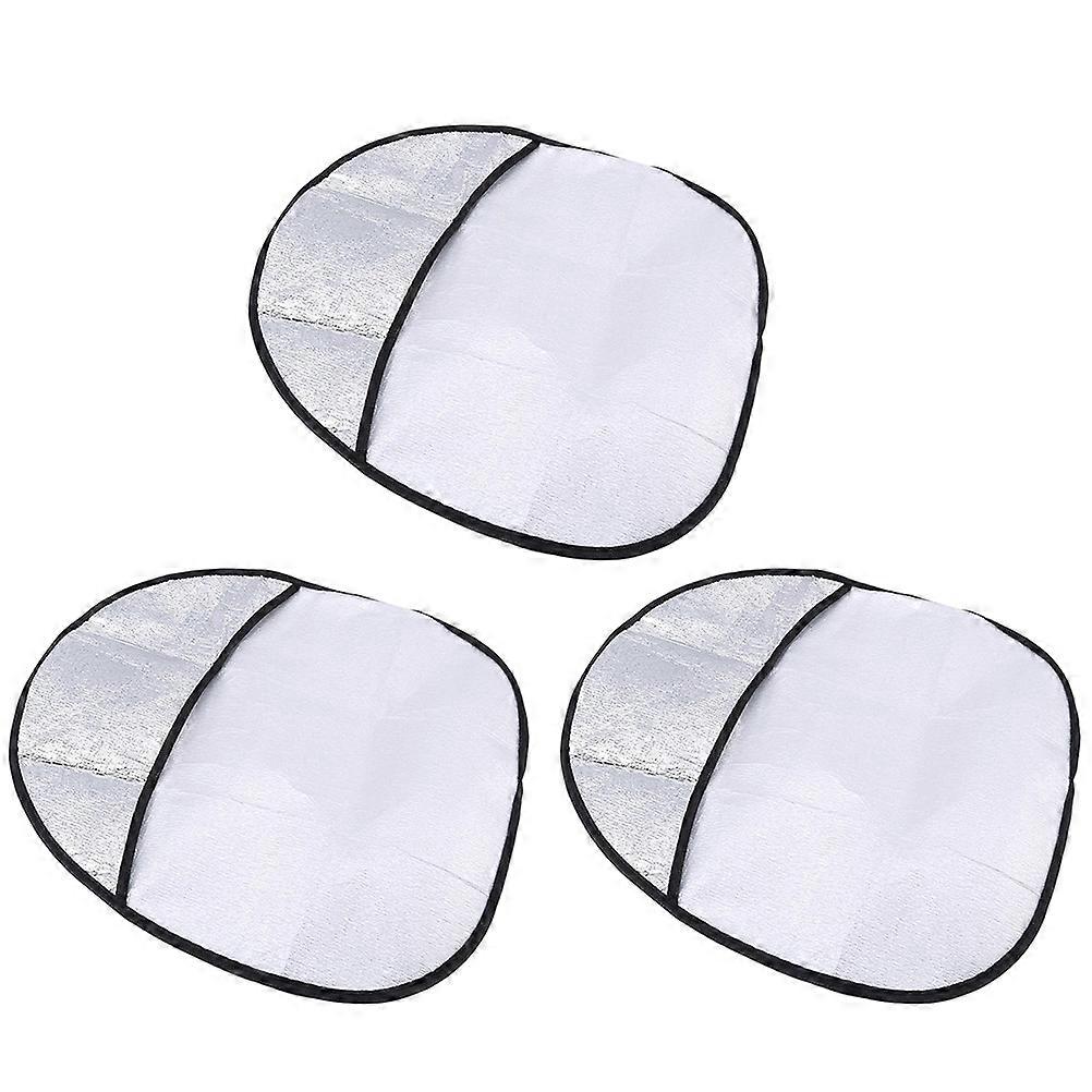 Car Steering Wheel Cover Made of Pearl Wool Silver for Practical Use Sun Shade Protector with Strong Reflection Cooling Effect