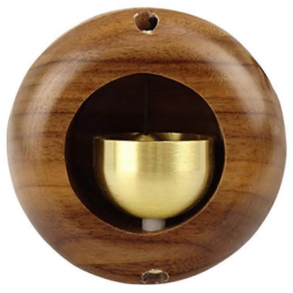 Front Door Bell Chime For Sliding Door Log Crafts Style Magnet Material 2.8 2.8 1.2In 1Pcs