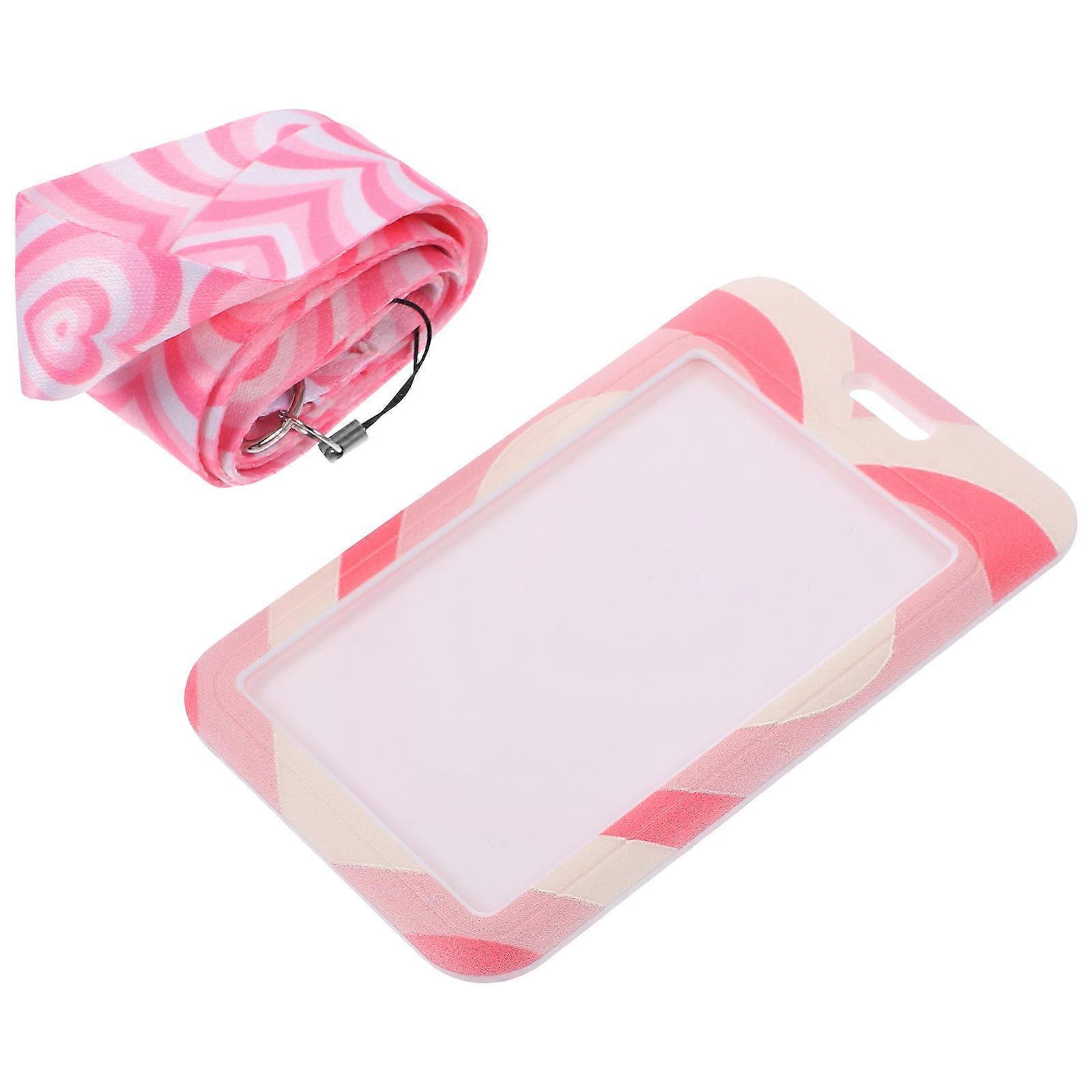 Name Badge Holders With Lanyard Office Work Card Holder Portable Doctor Secure Storage 2.8Inch By 0.1Inch Work Id 1Set