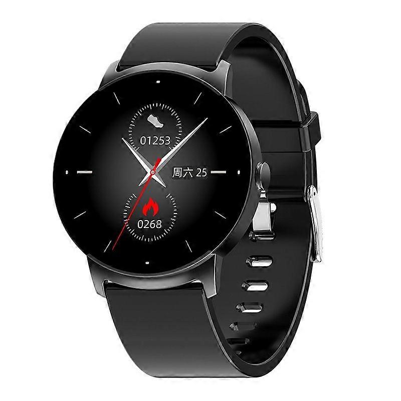 Smart watch, 20 sports modes, multi-app notification push, suitable for iPhone and Android, Black