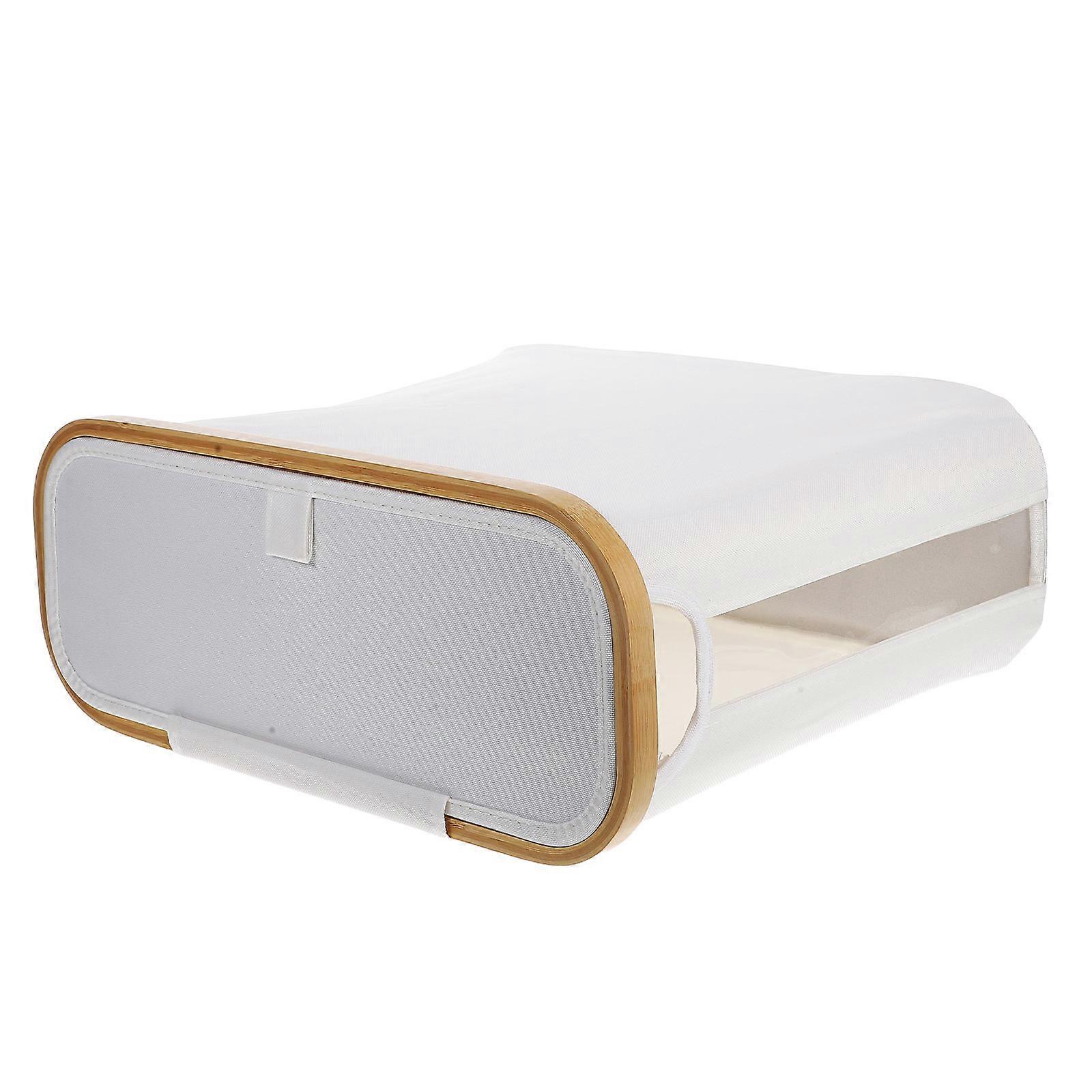 Minimalist Foldable Toilet Paper Organizer with Protective Lid – Space Saving Tissue Storage Basket for Bathroom & Home, Modern Multipurpose Design