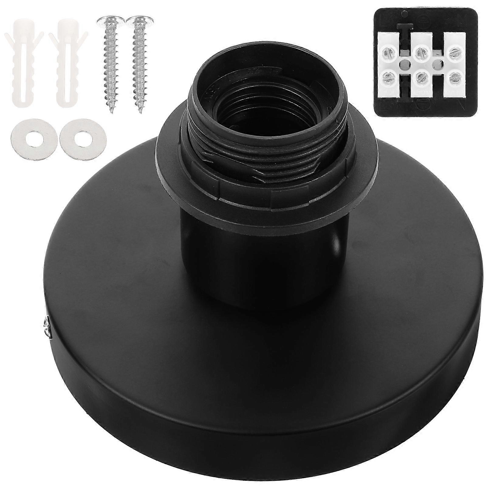 Lamp Bulb Socket Holder E27 Light Bulb Socket Holder Diy Lighting Fixtures 12x12cm 1Set