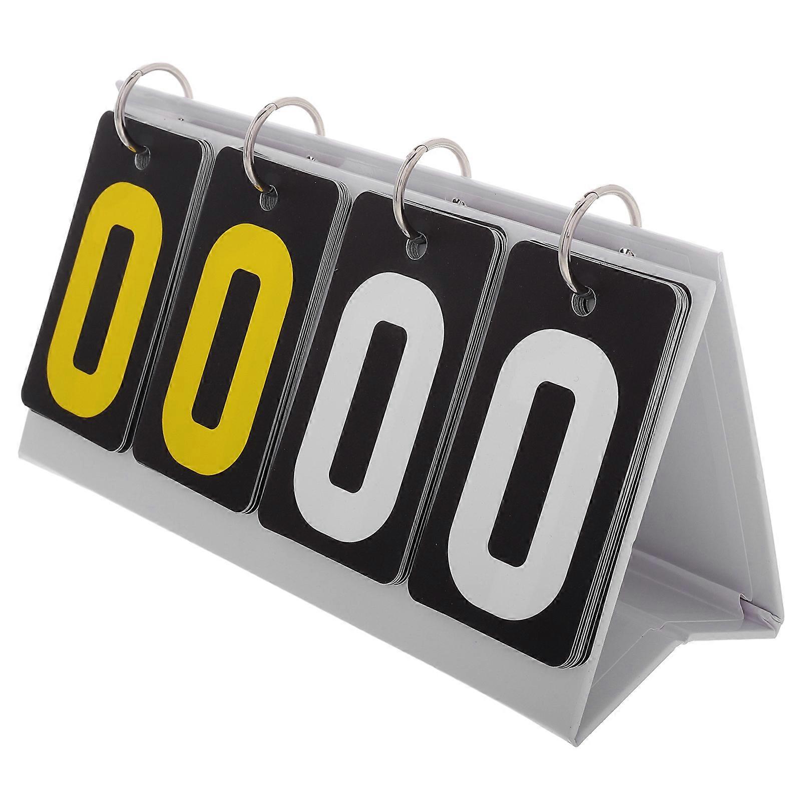 Compact Flip Scoreboard for Table Tennis Baseball Tennis Basketball Competitions Multifunctional Score Recording 1Pack