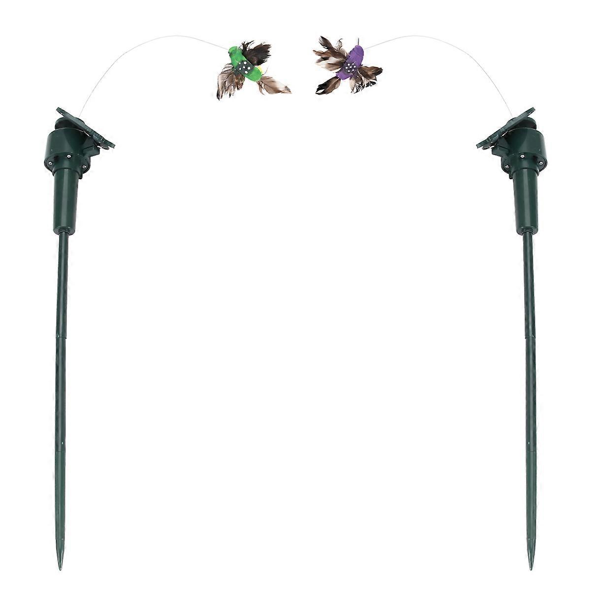 Artificial Realistic Birds Solar Feathered Birds Toy Indoor Decoration 2Pcs