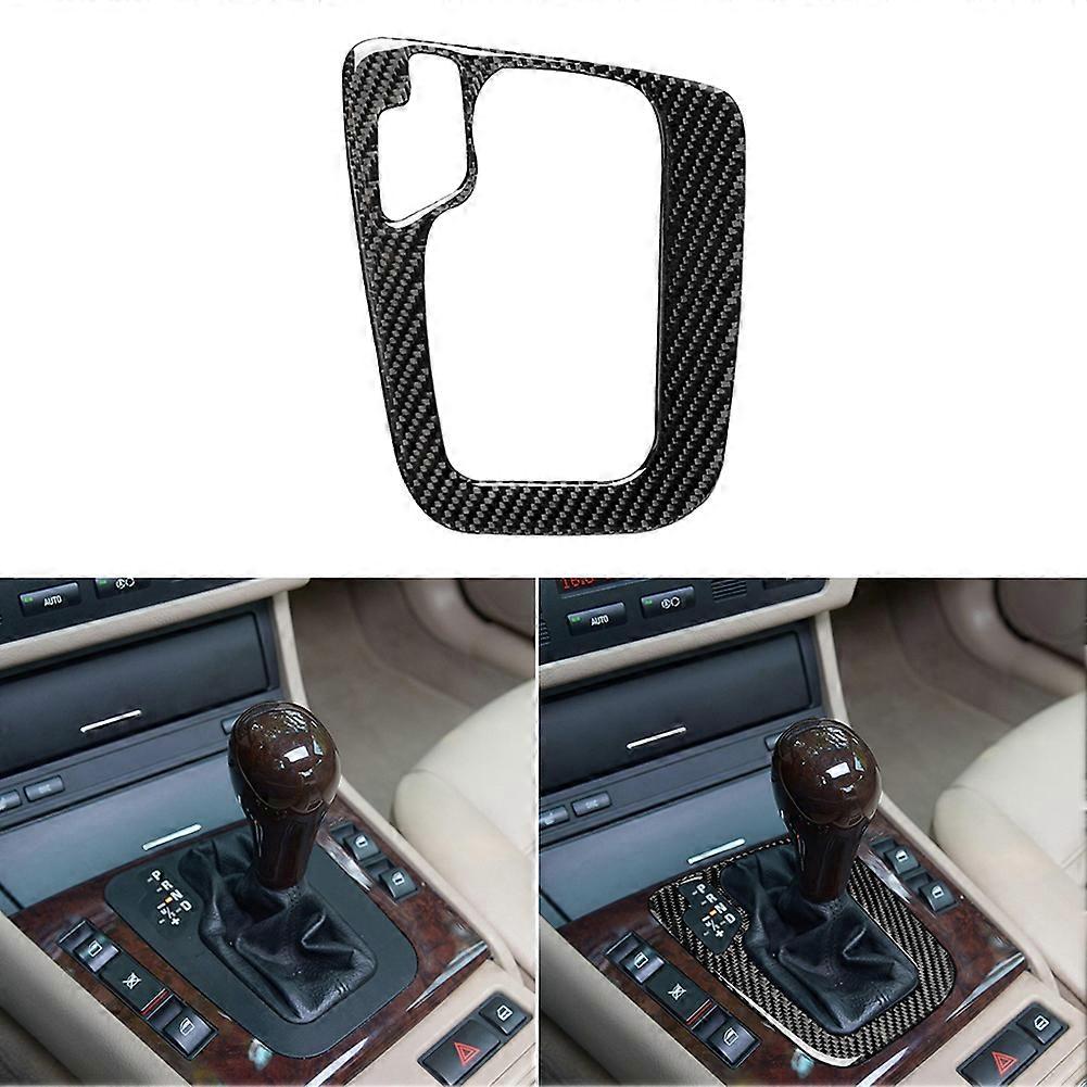Cover Panel Car Gear Shift Frame Carbon Fiber Stickers Scratch Resistant Car Gear Frame Trim Stickers For BMW 3 Series E46 98-05