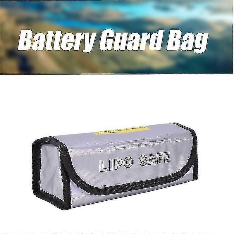2 Pack Lipo Battery Safe Bag Explosion-proof Lithium Batteries Storage Bag Fireproof Box