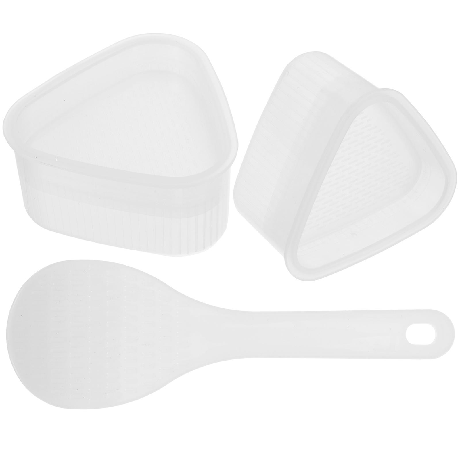 Rice Molds For Sushi Making Triangle Sushi Maker Home Cooks Assorted Color 21.00x7.50x3.00cm 3Pcs