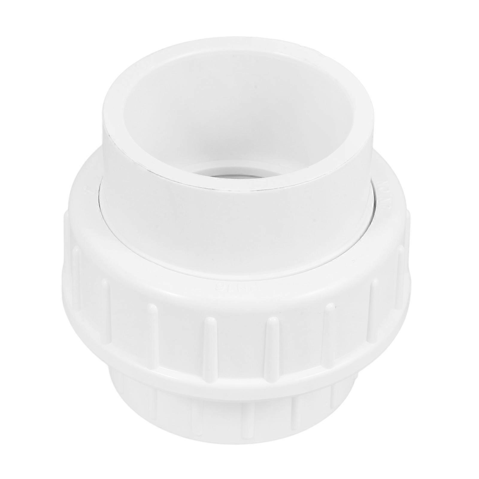 Pvc Fitting Union Pipe Fittings For Water Supply And Drainage Systems White 9.00X8.50X6.00CM Easy Connection 4Set