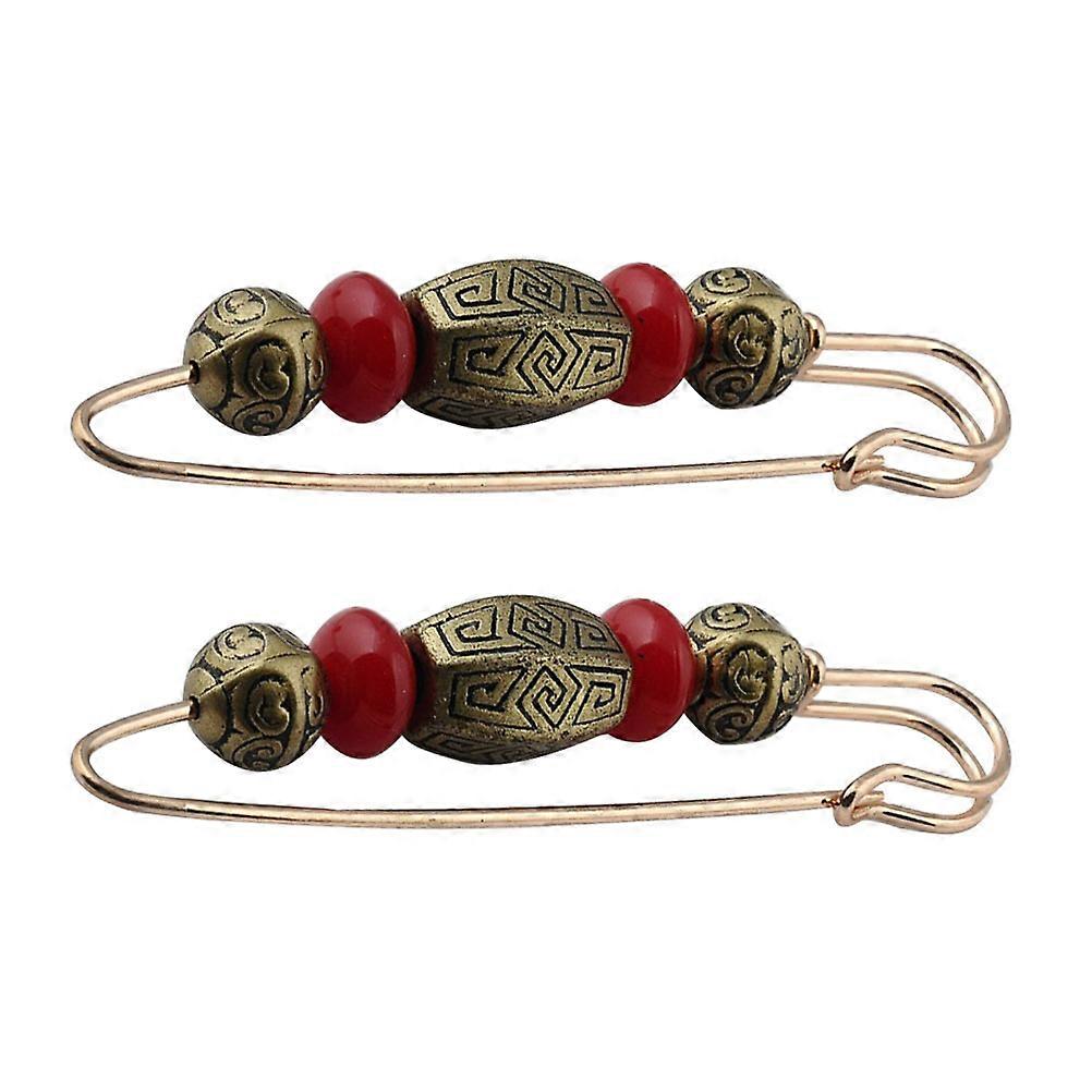 Sweater Clips 2Pcs Alloy Multi Color for Home Versatile Styling Brooch Pin