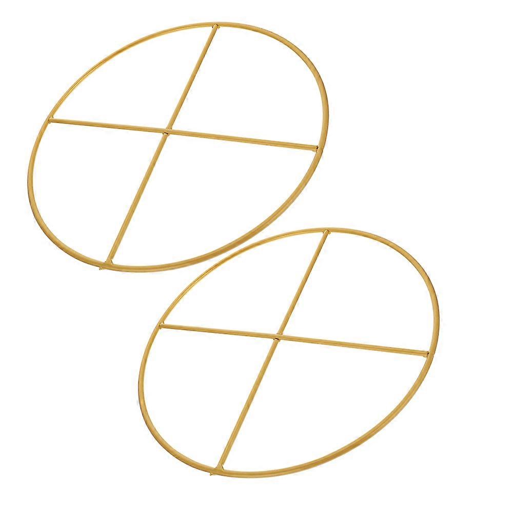Dreamcatcher Diy Rings Diy Iron Rings Wreath Making Circular Shape 40X40X0.5CM Metal Craft Rings 2Pack