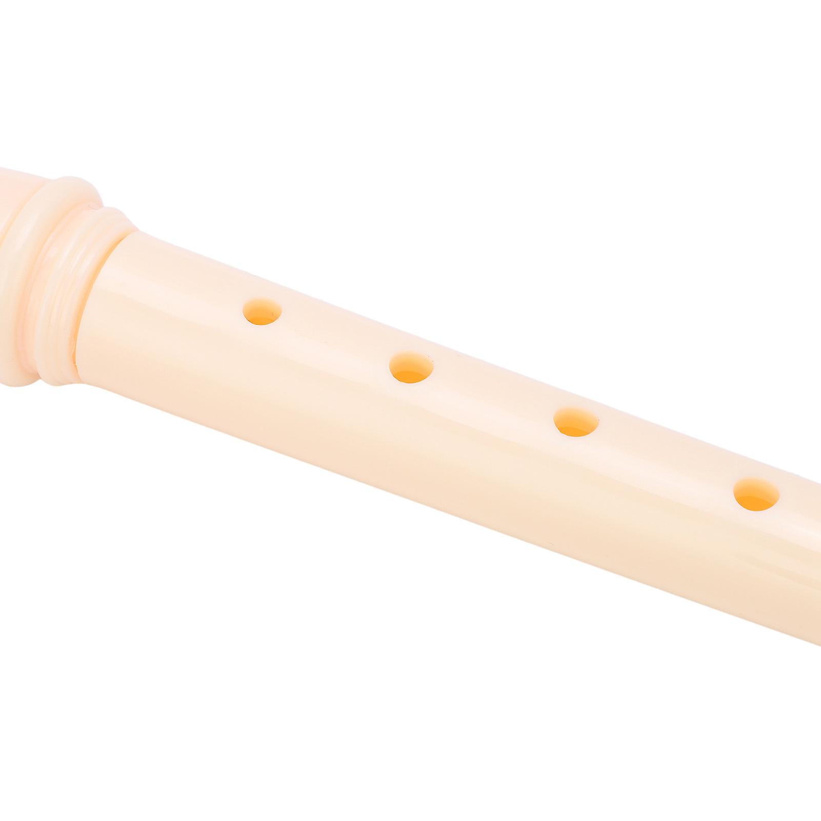 ABS 8 Hole Soprano Recorder, White Instrument for Nursery and Primary Schools