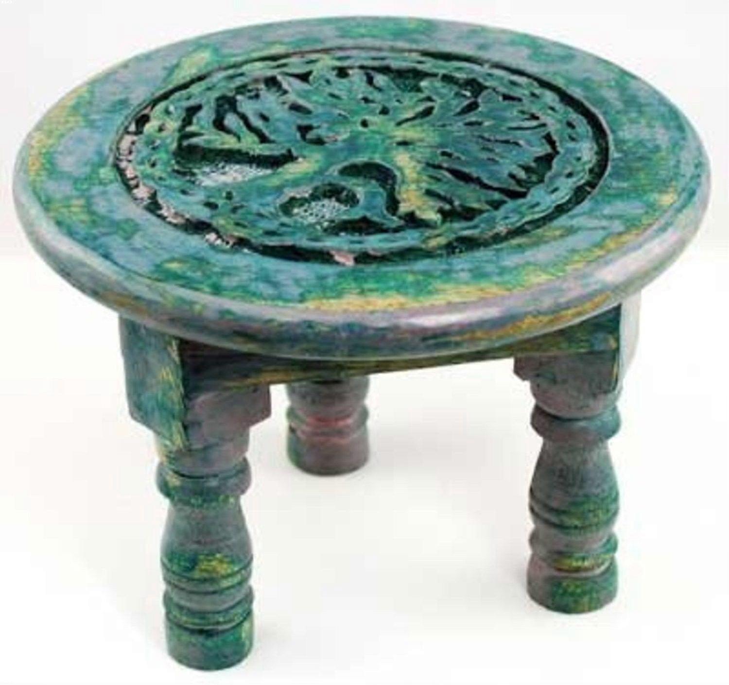 New Age Imports Round Tree Of Life Altar Table