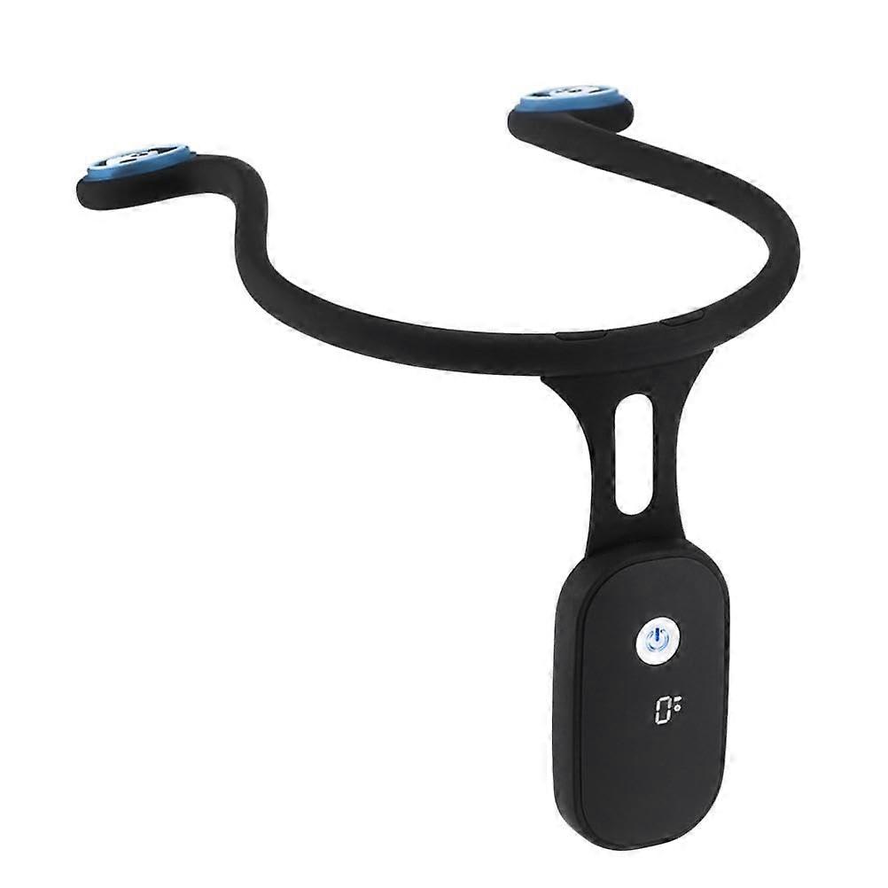 Rechargeable Silicone Neck Posture Corrector Automatic Induction Humpback And Neck Posture Trainer Black For Hanging