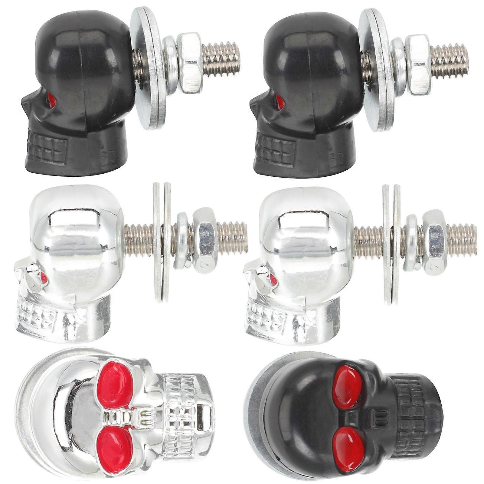 License Plate Bolts for Motorcycle Motorbike License Plate Kit Assorted Color 6Pcs