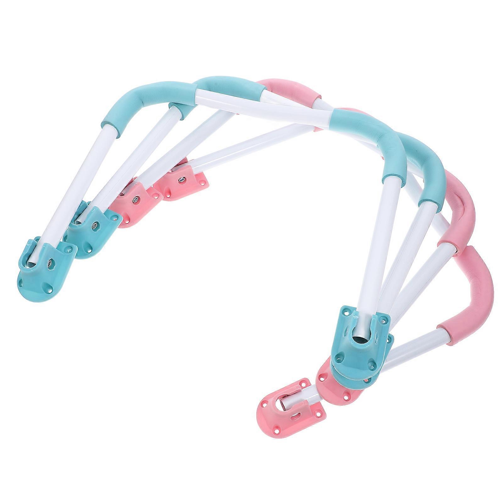 Legs For Coffee Table U Shape Metal Table Legs Foldable 2 Sets White Pink Modern Design