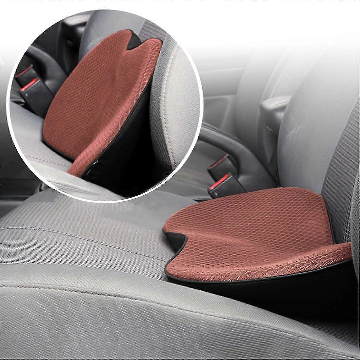 Type D Car Seat Waist Support Cushion Memory Foam Breathable Mini Seat Cushion