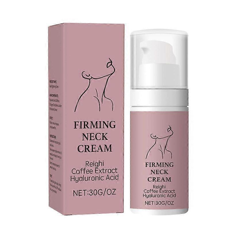 كريم شد الرقبة - كريم شد البشرة للرقبة ، كريم شد الرقبة المضاد للشيخوخة مع حمض الهيالورونيك ومستخلص القهوة ، للترهل والترهل