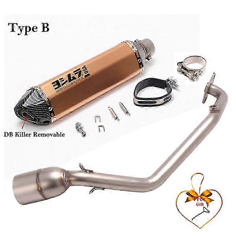 Complete Exhaust System for Motorbike, DB Killer Muffler, Mid Front Pipe for Compatible Brand PCX125 PCX150 2021 - 2023