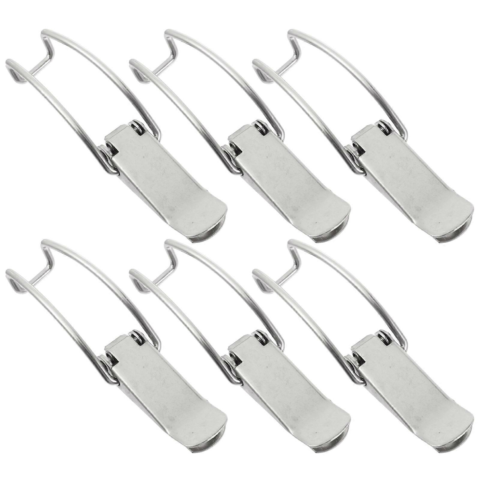 6Pcs Toggle Latch Hasp for Toolbox Strong Nickel Plated Iron Locks