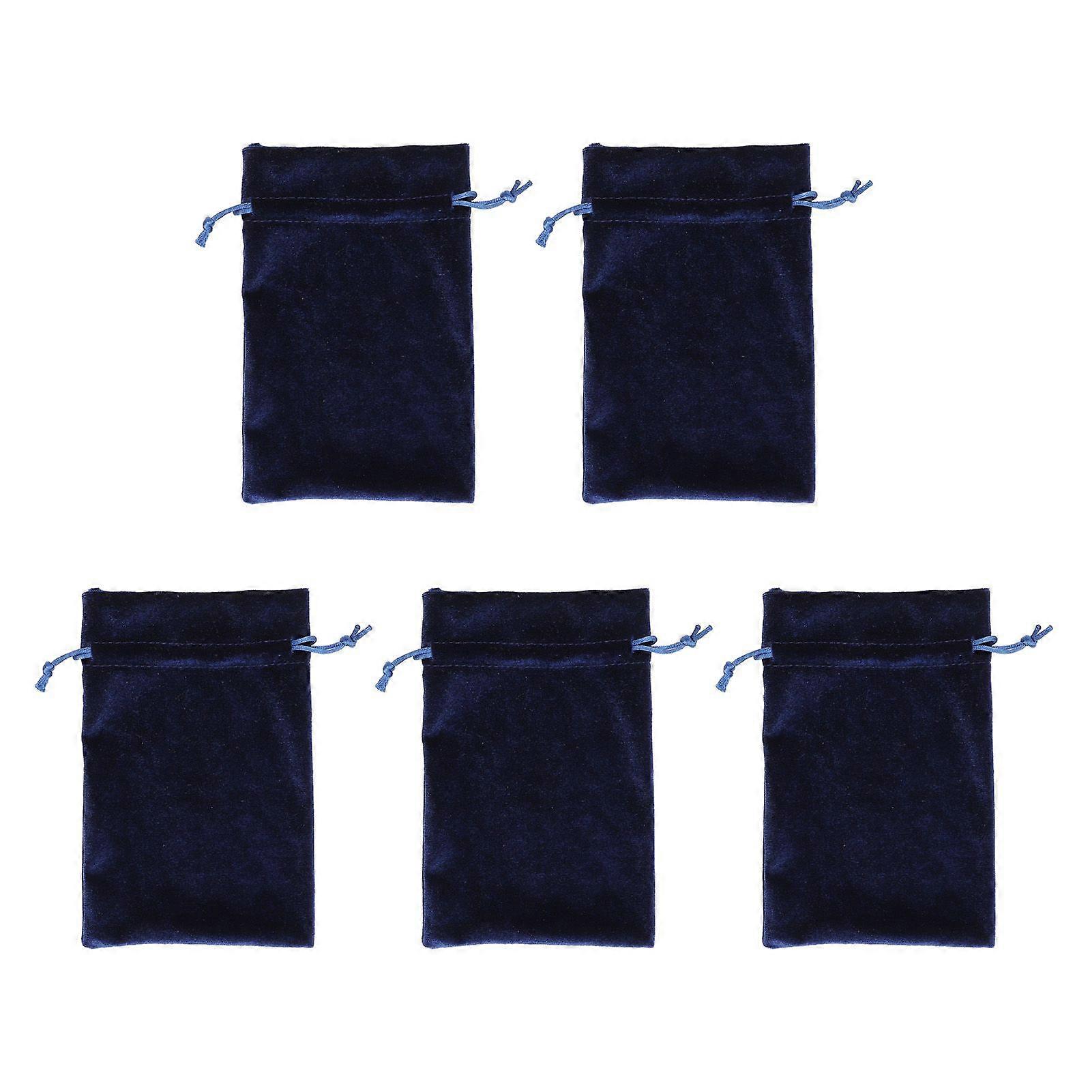 2025 Latest Model  5PCS Velvet Gift Bag Multifunctional Soft Drawstring Dice