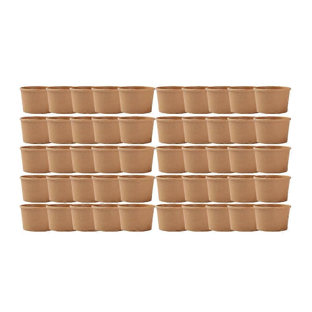 Meal Prep Containers Cardboard Paper Soup Cups Party Recyclable 50Pcs