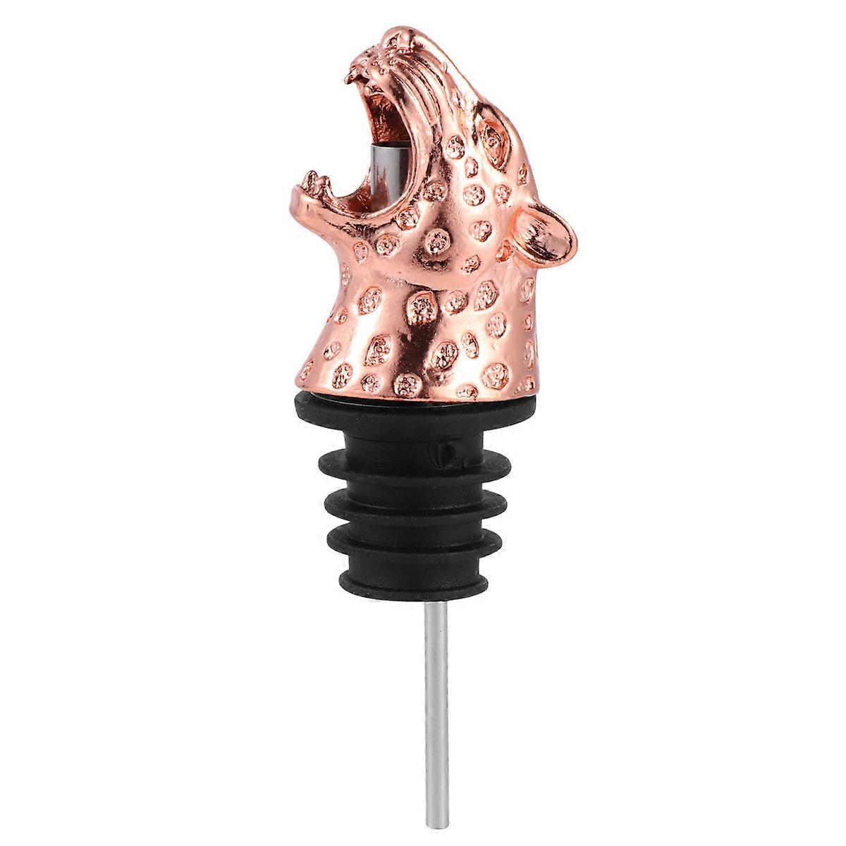 Alloy Leopard Head Pourer Lightweight & Fun Cap for Home Parties and Entertaining