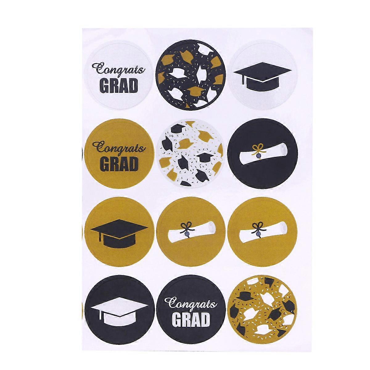 Envelope Seal Stickers Round Labels present Wrapping Self-Adhesive Multi-Colored 120Pcs