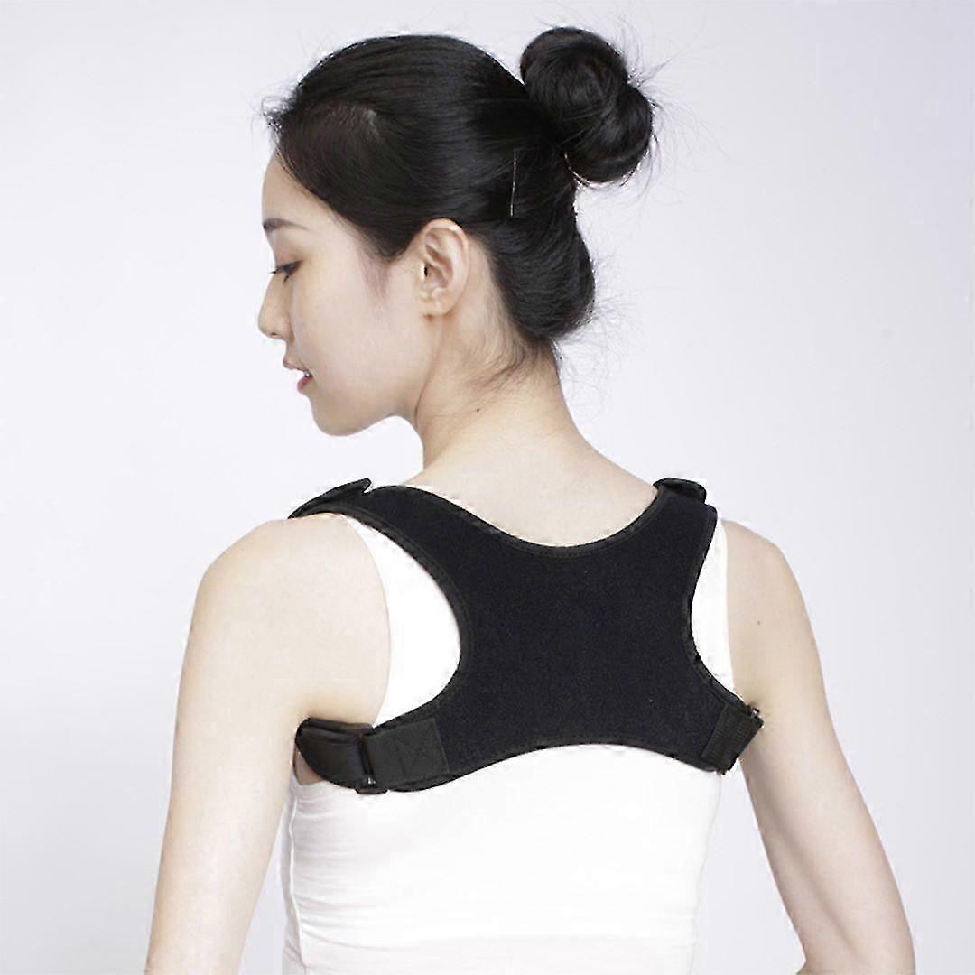 1 יחידה מתקן יציבה סד גב עליון צוואר כתף גב תמיכת סד חגורת שיכוך כאבים לנשים M
