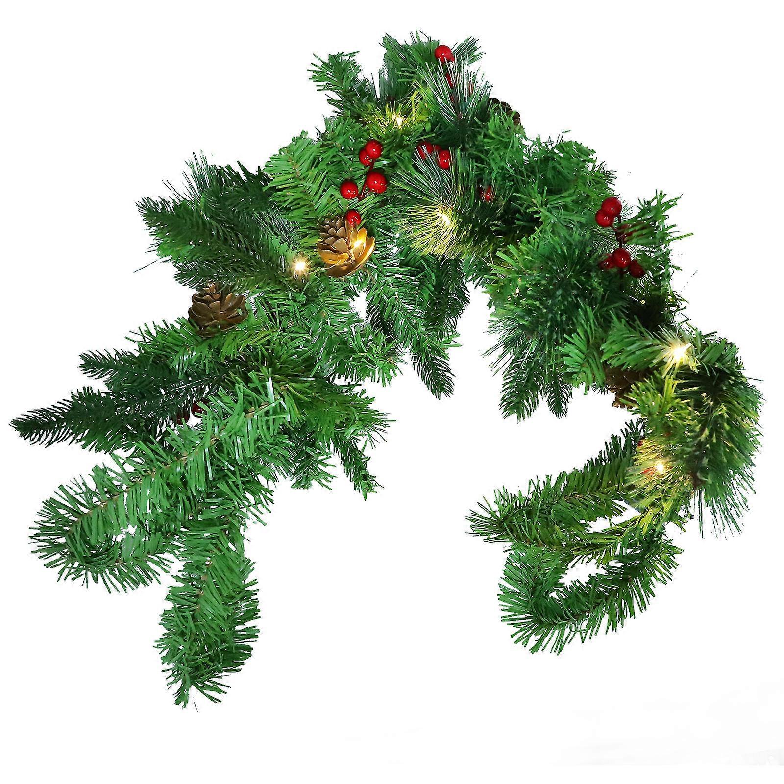 Christmas Wreath Holiday Home Party Ornament Mailbox Swag Assorted Color 90.00X23.00X23.00CM Festive Atmosphere 1Pack