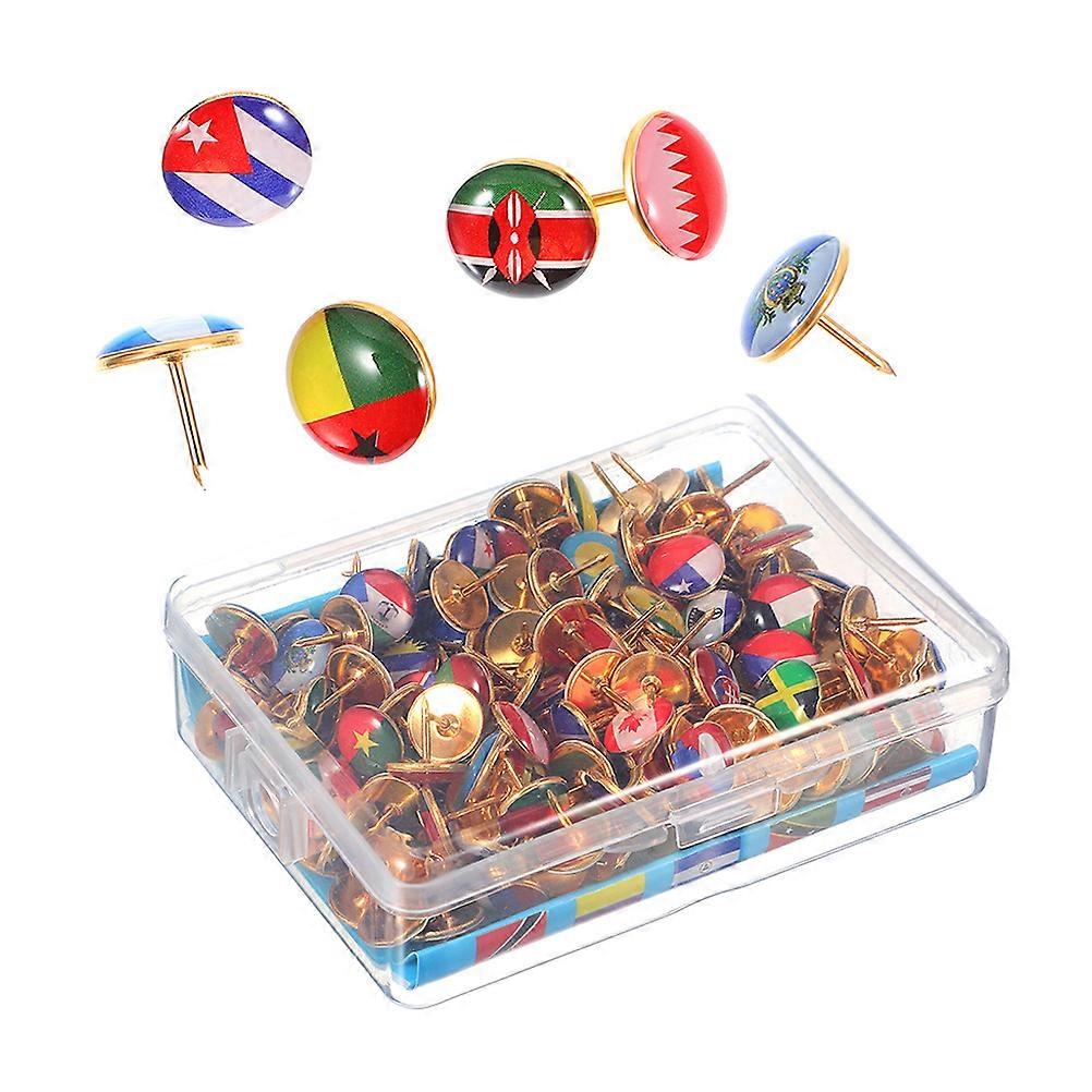Clear Thumb Tacks For Walls Note Display Office Supplies Steel Material Small Pin Shape Assorted Color 200Pcs