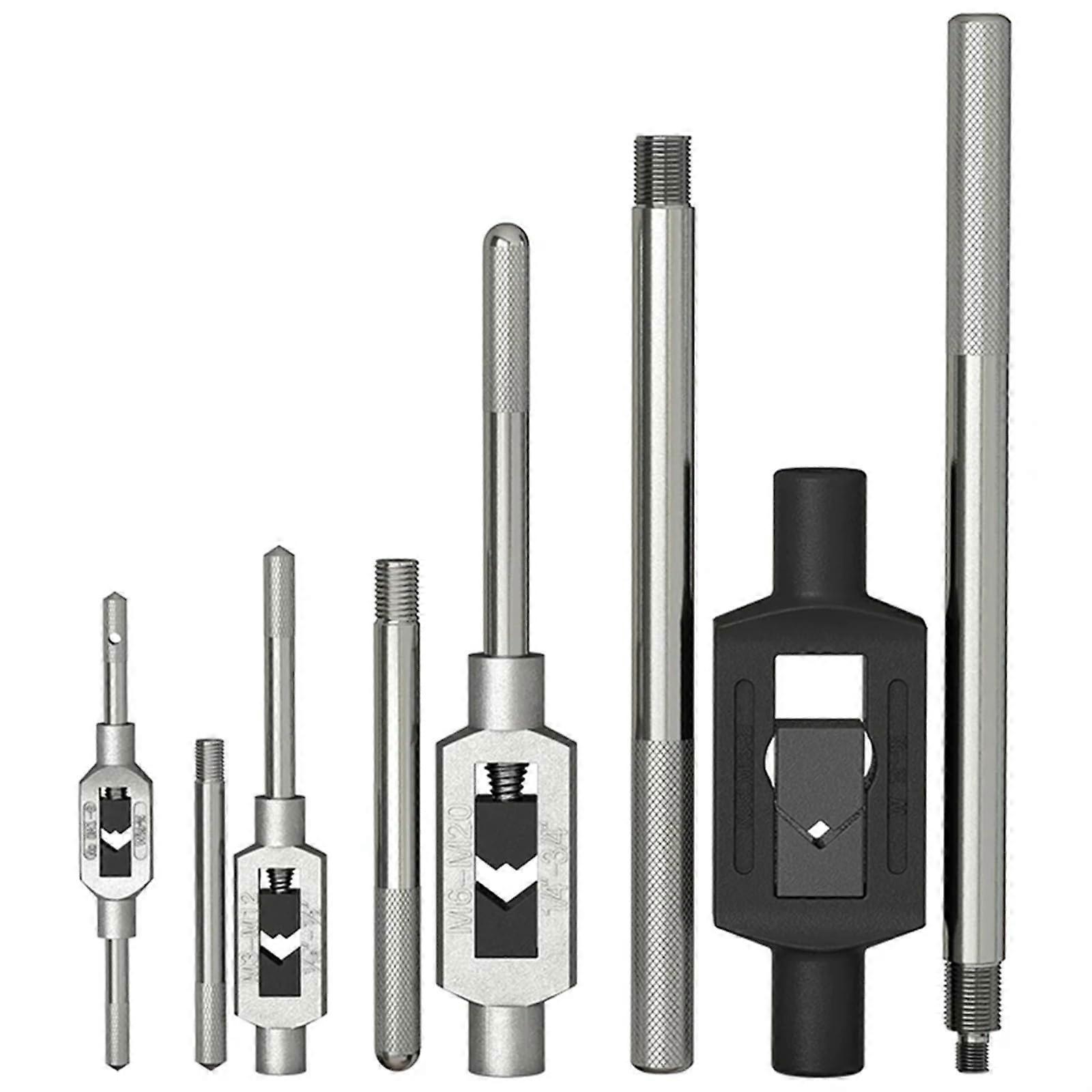 Thread Cutting Tool, Manual Tapping Machine, Hand Threading Device, Zinc Alloy, M13 to M32 Size, Knurled Grip