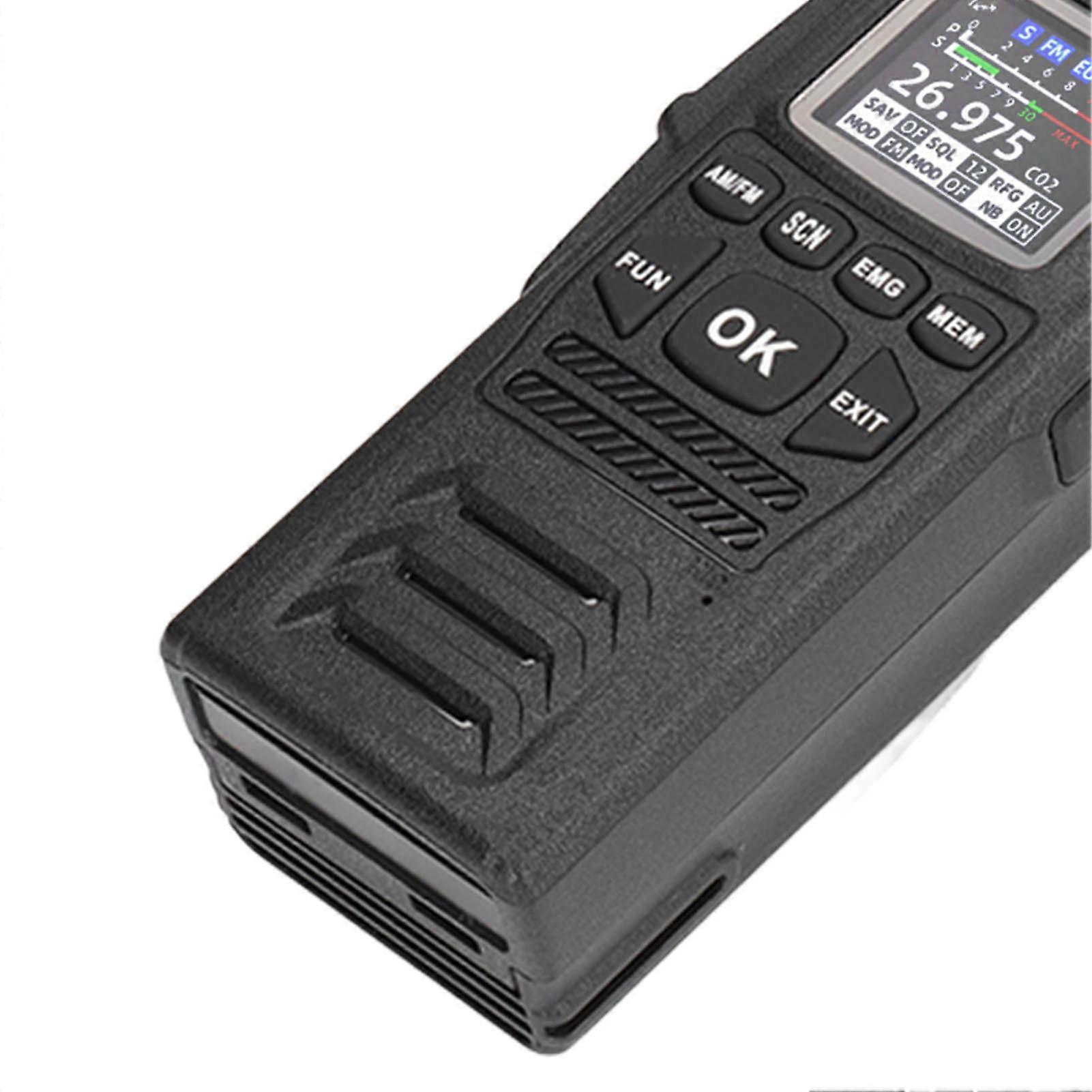 Marine Walkie Talkies Handheld CB Two Way Radio AM FM Transceiver with Charging Base UK Plug