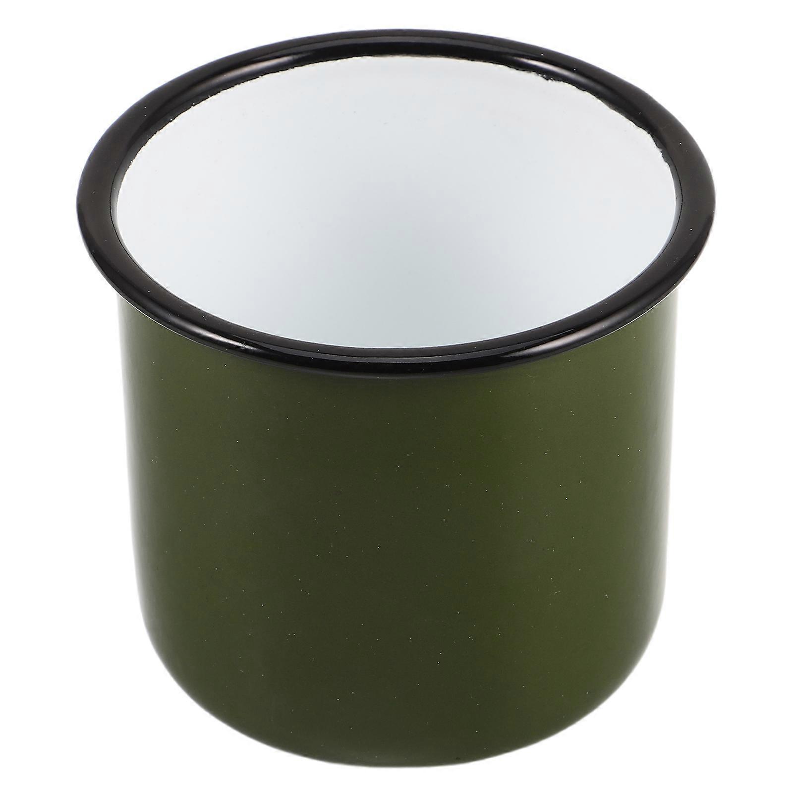 Picnic Coffee Mug Enamel Mug Outdoor Use For Camping Hiking Picnics Vintage Style 1Set