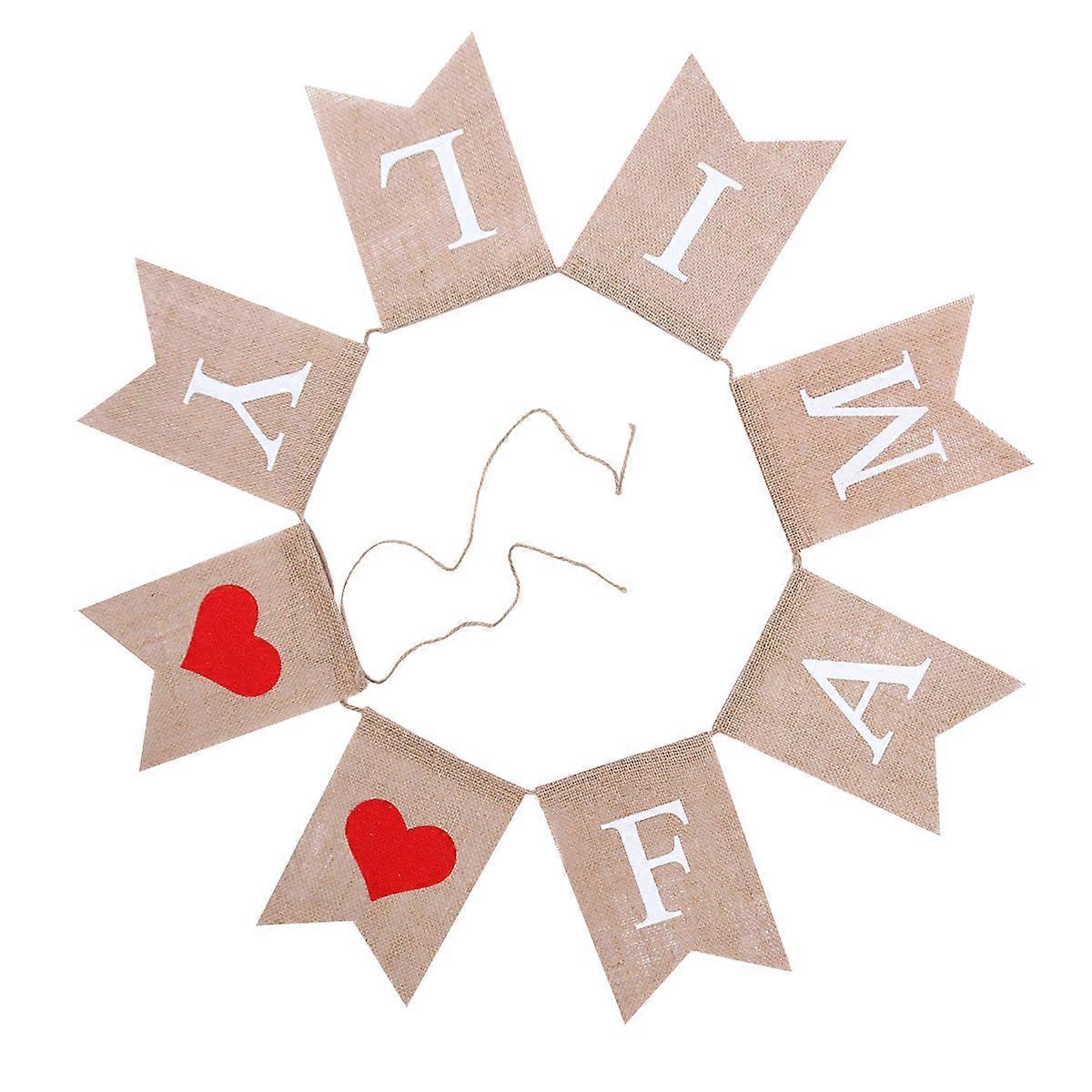 Kids Party Banners Tinksy Swallowtail Shape Outdoor Decoration Premium Linen Prevents Fraying 1Set