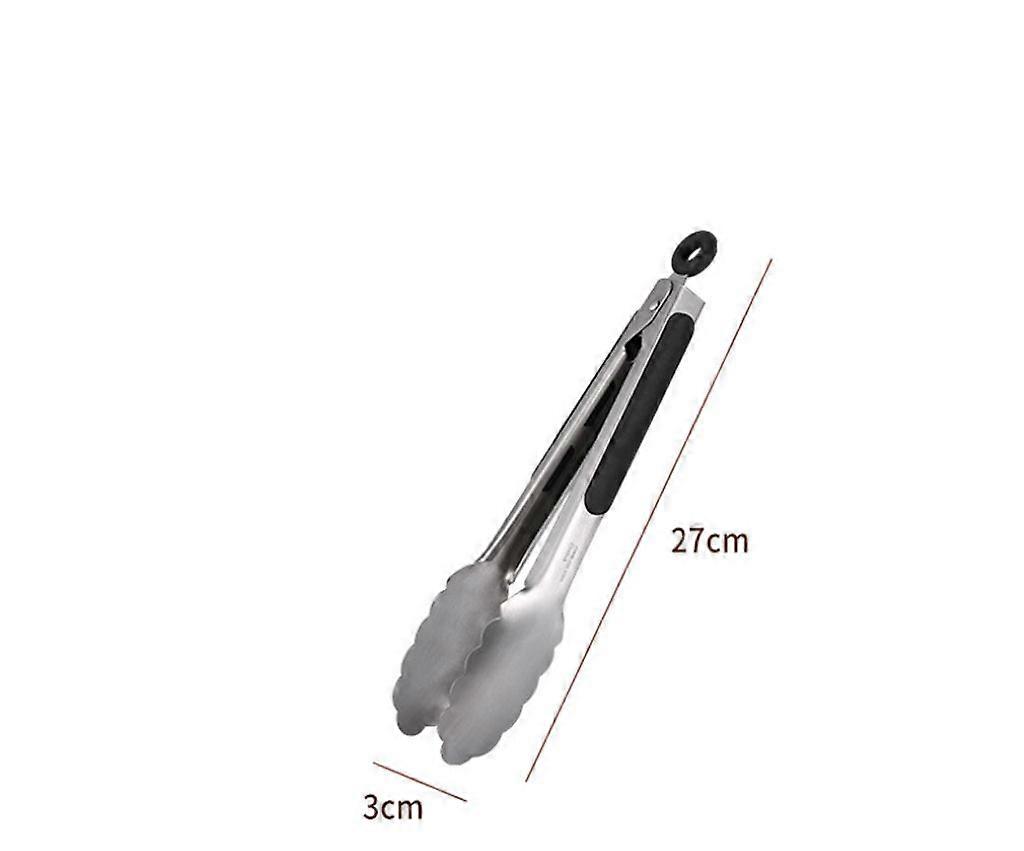 2-Pack 9-Inch Stainless Steel Cooking Tongs: Non-Slip Handles, Locking Rings – For Grilling, Serving