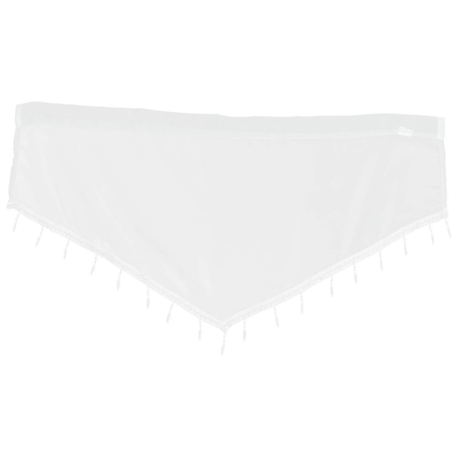 Valance Curtains For Living Room Triangle Design Bedroom Valances 130X60CM White Polyester 1Pack