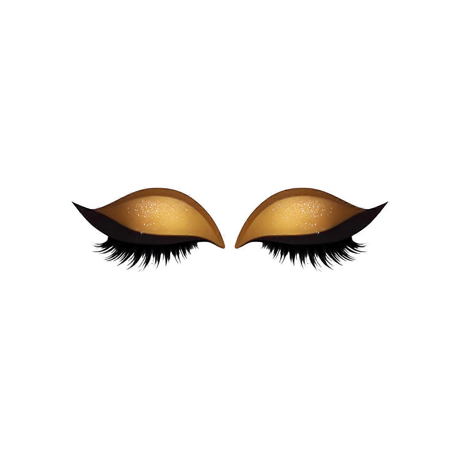 Lazy Eye Shadow Eyelash Patch, 2025 New Eyeshadow Eyelash Stickers, 3-in-1 Self-Adhesive Reusable Fast Eye Makeup Stickers with False Lashes, Shadow,