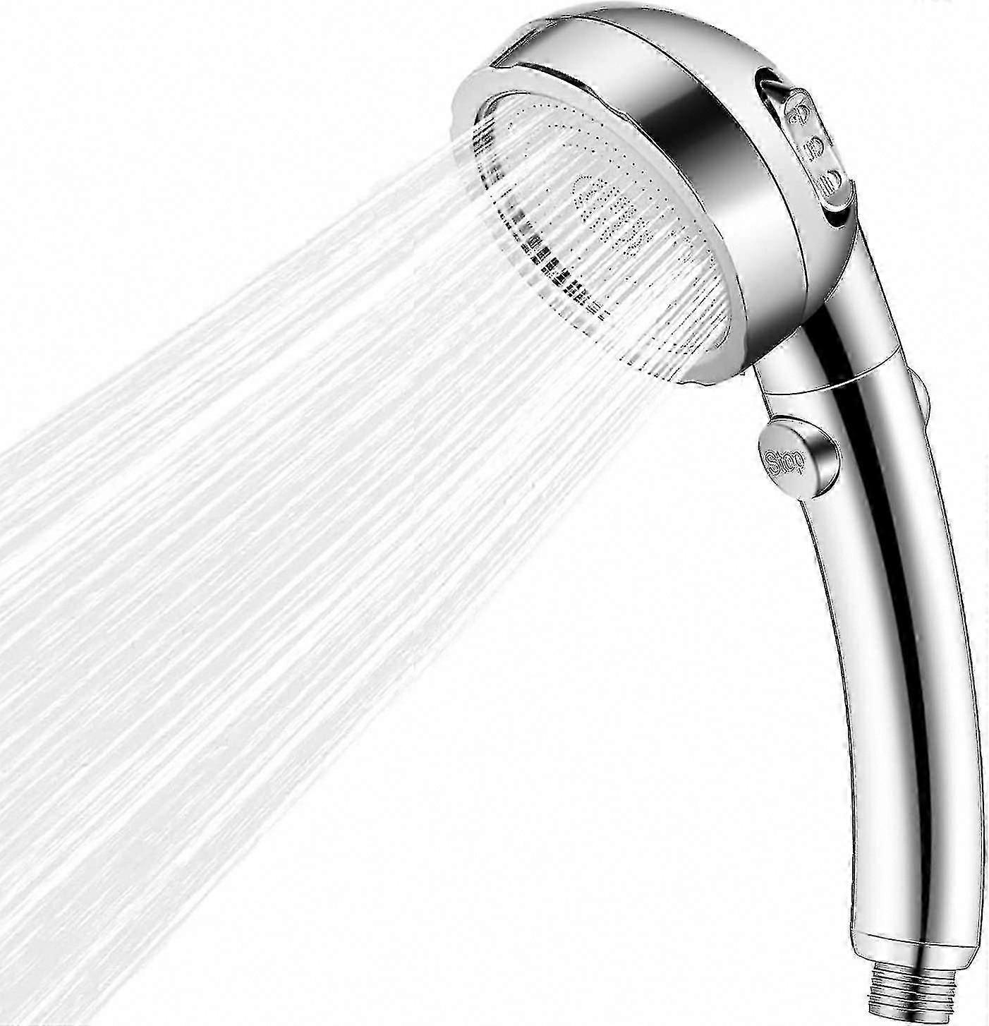 High Pressure Handheld Shower Head with 3 Spray Modes - Water Saving Eco-Friendly Design