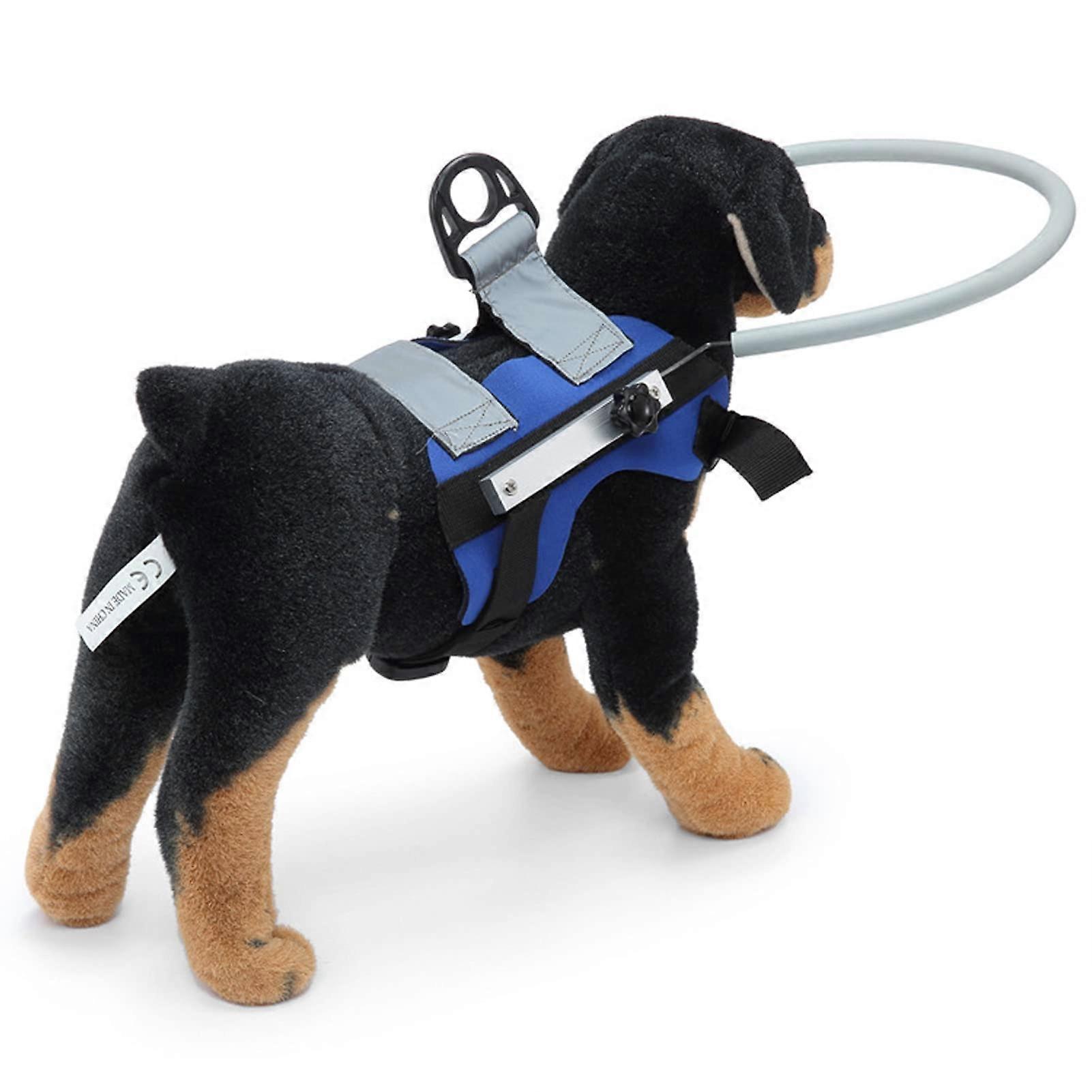 Blind Dog Harness, Blind Pet AntiCollision Ring, Guide Dog Harness, Adjustable with Reflective Effect for Blind (S Diameter 22 cm (for 410 kg)