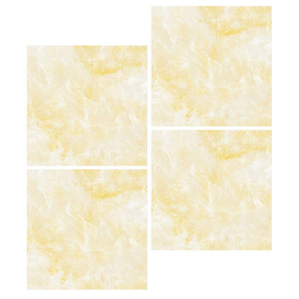 Marble Pattern Sticker Self Adhesive Wallpaper for Decor 4Pcs