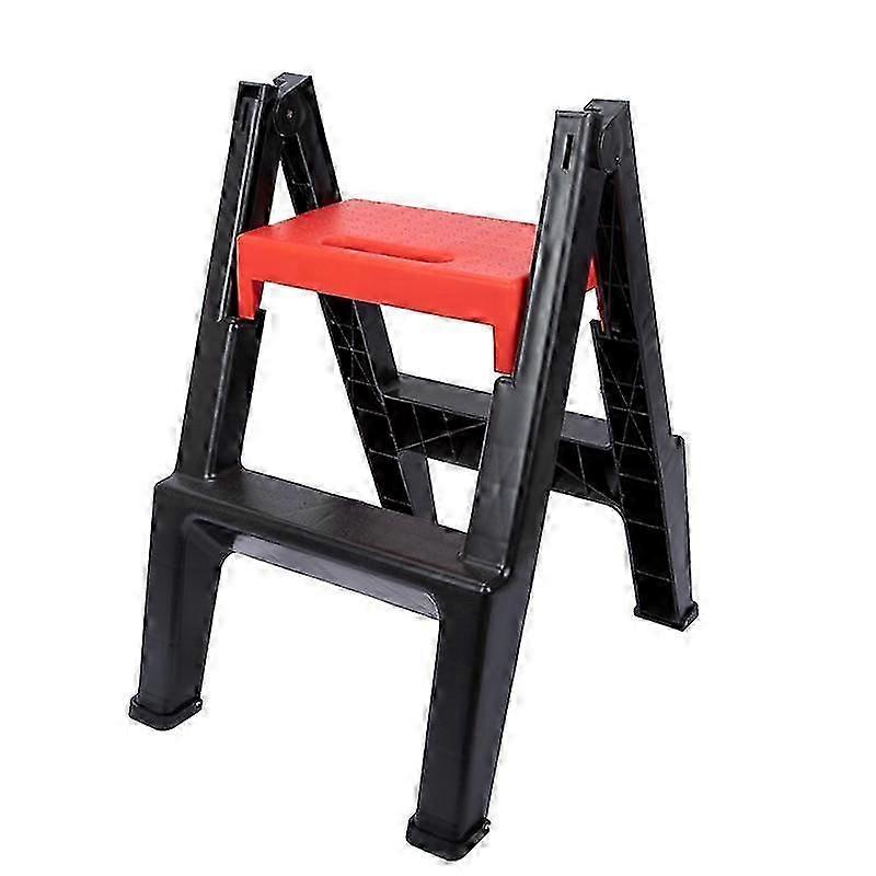 Foldable Two Step Ladder Compact Stepladder for Office Bathroom Kitchen