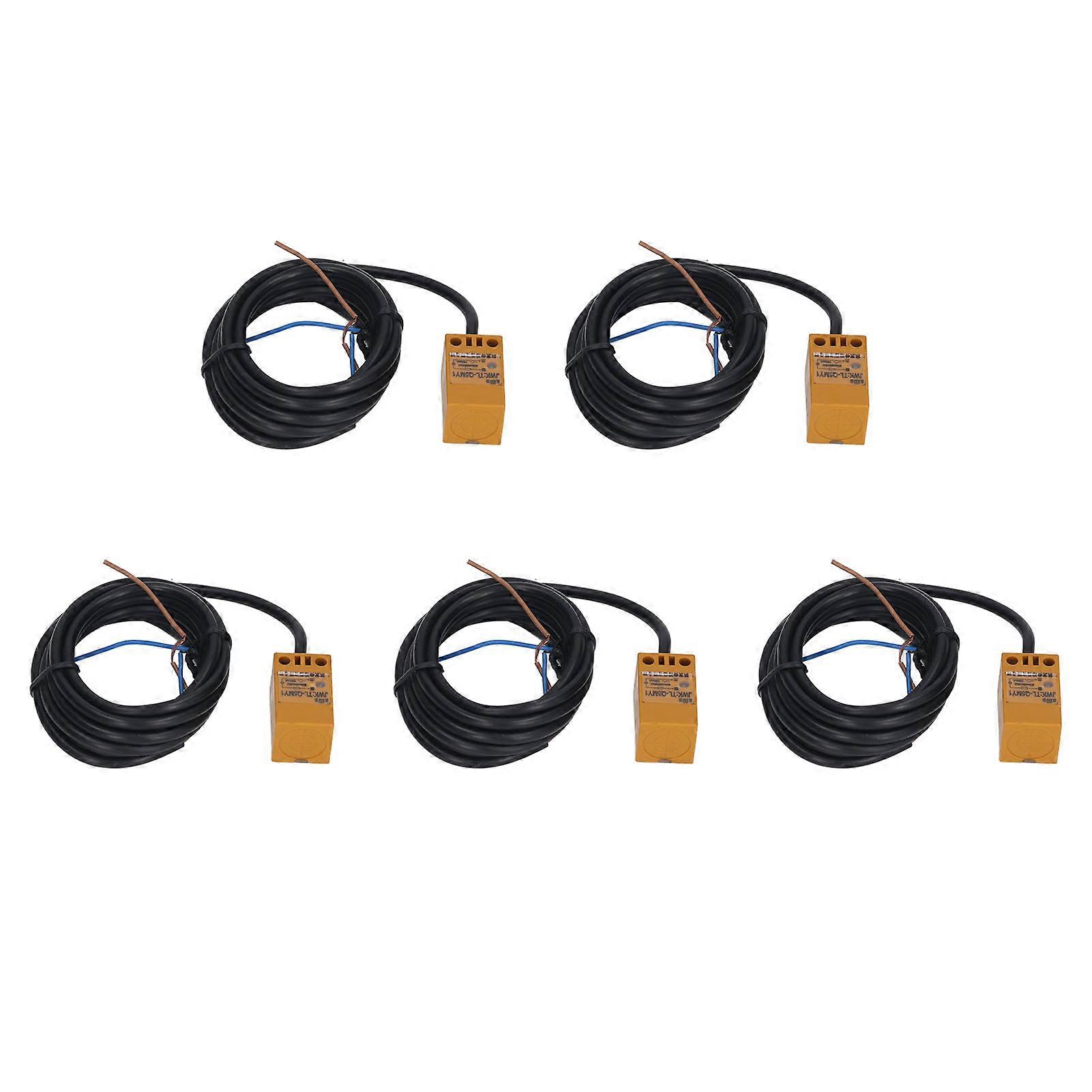 5Pcs Proximity Switch NPN Normally Closed IP65 28Hz Working Frequency Proximity Sensor 90‑250VAC 100mA
