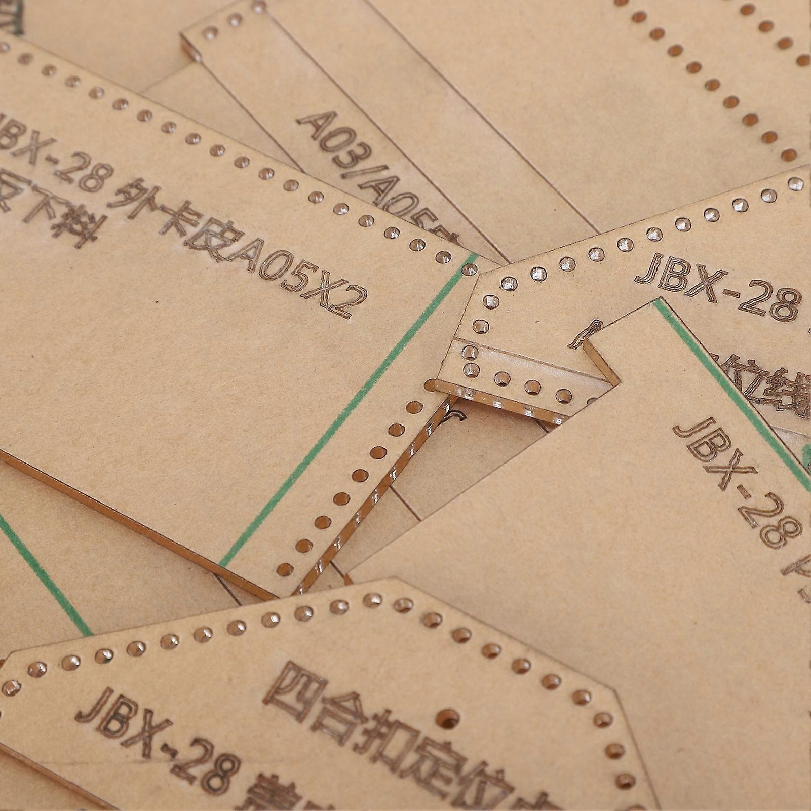 Clear Acrylic Stencil Template Transparent Short Wallet Pattern Craft HandMade Tools