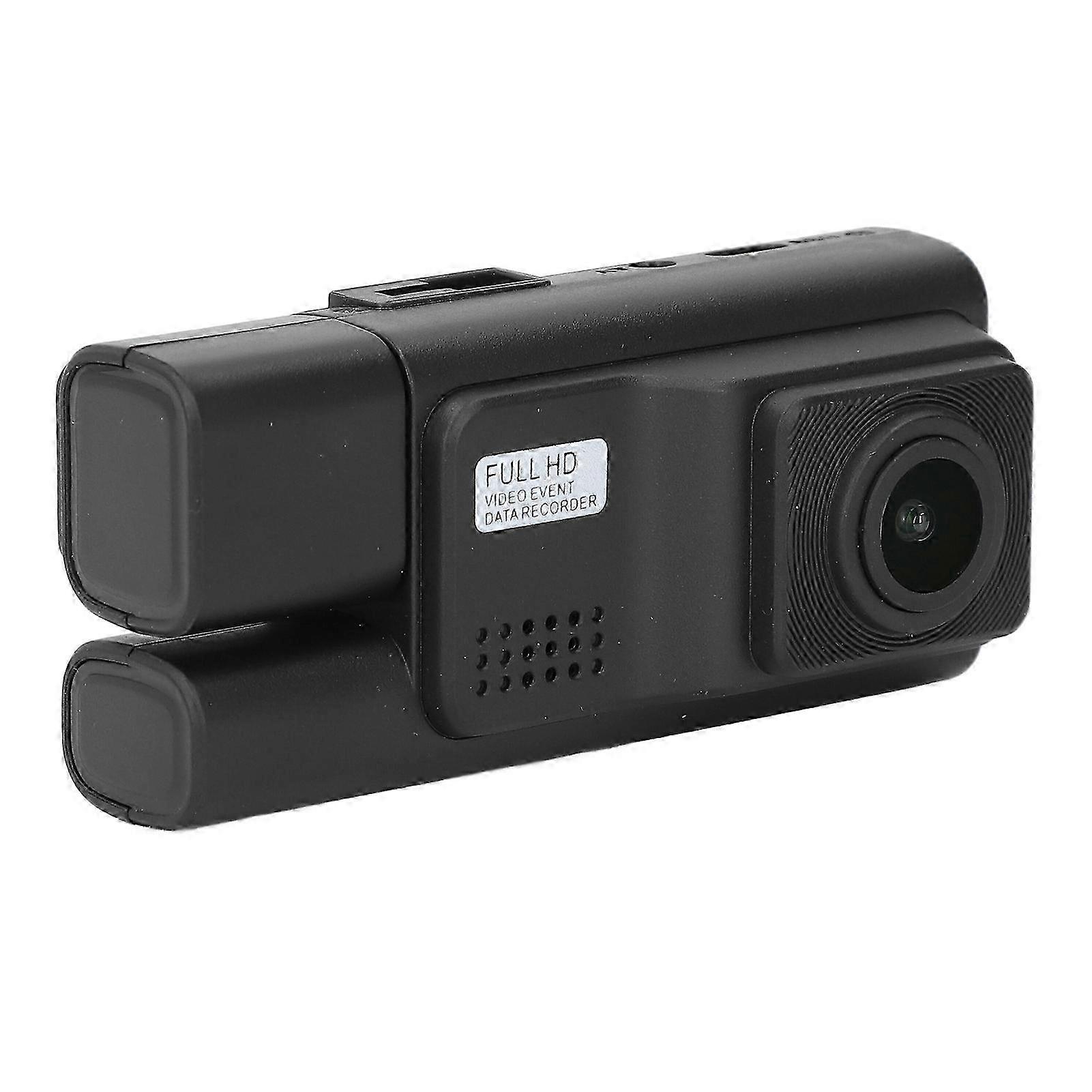 3-Channel Professional Dash Cam with Wifi & Motion Detection - 2.0 Inch Screen for Enhanced Driving Safety & Security