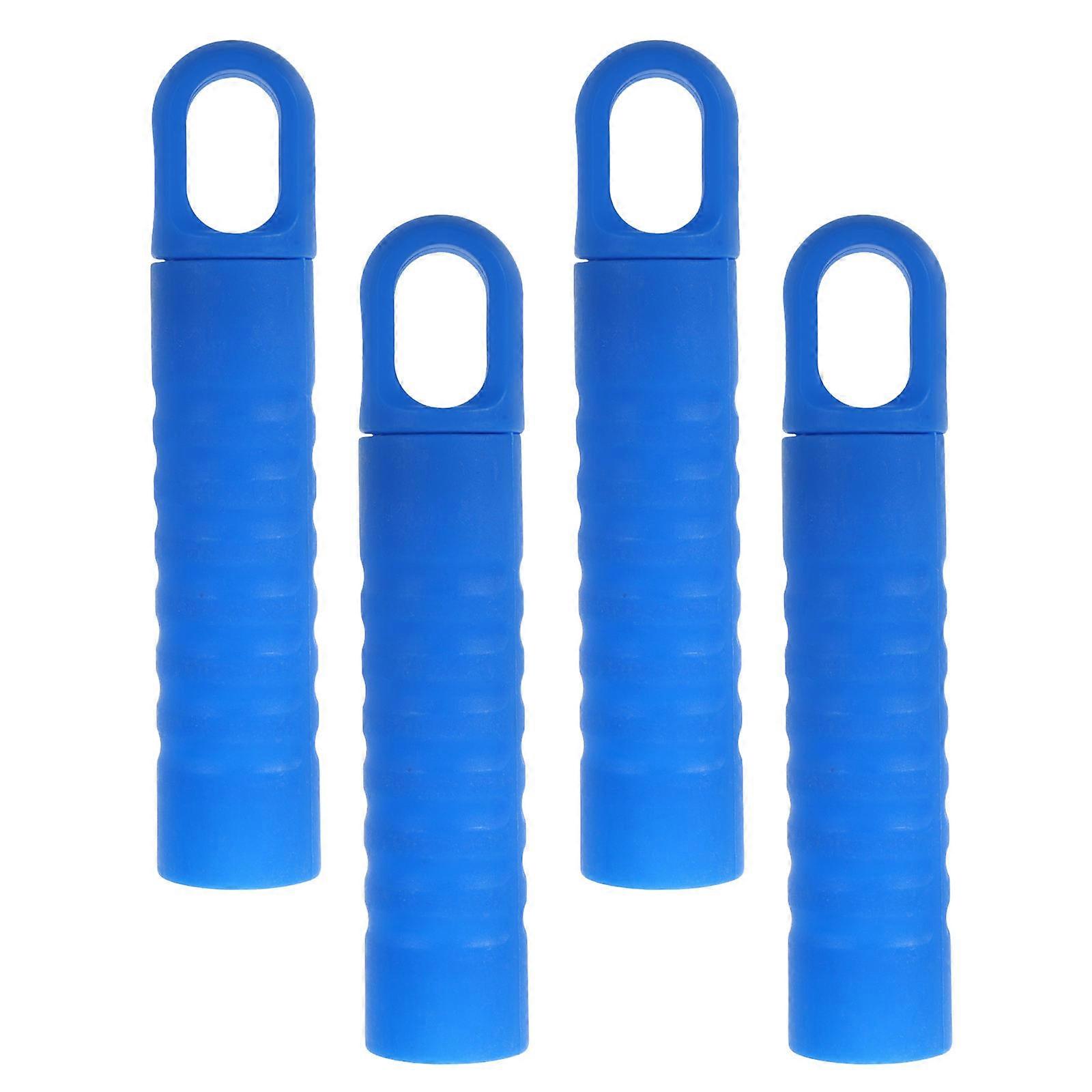 4pcs Broom Handle Grip with Hanging Hole for Mop Stick Replacement End Cap 22mm Floor Brush Handle Sleeve Plastic Mop Rod Handle Grip