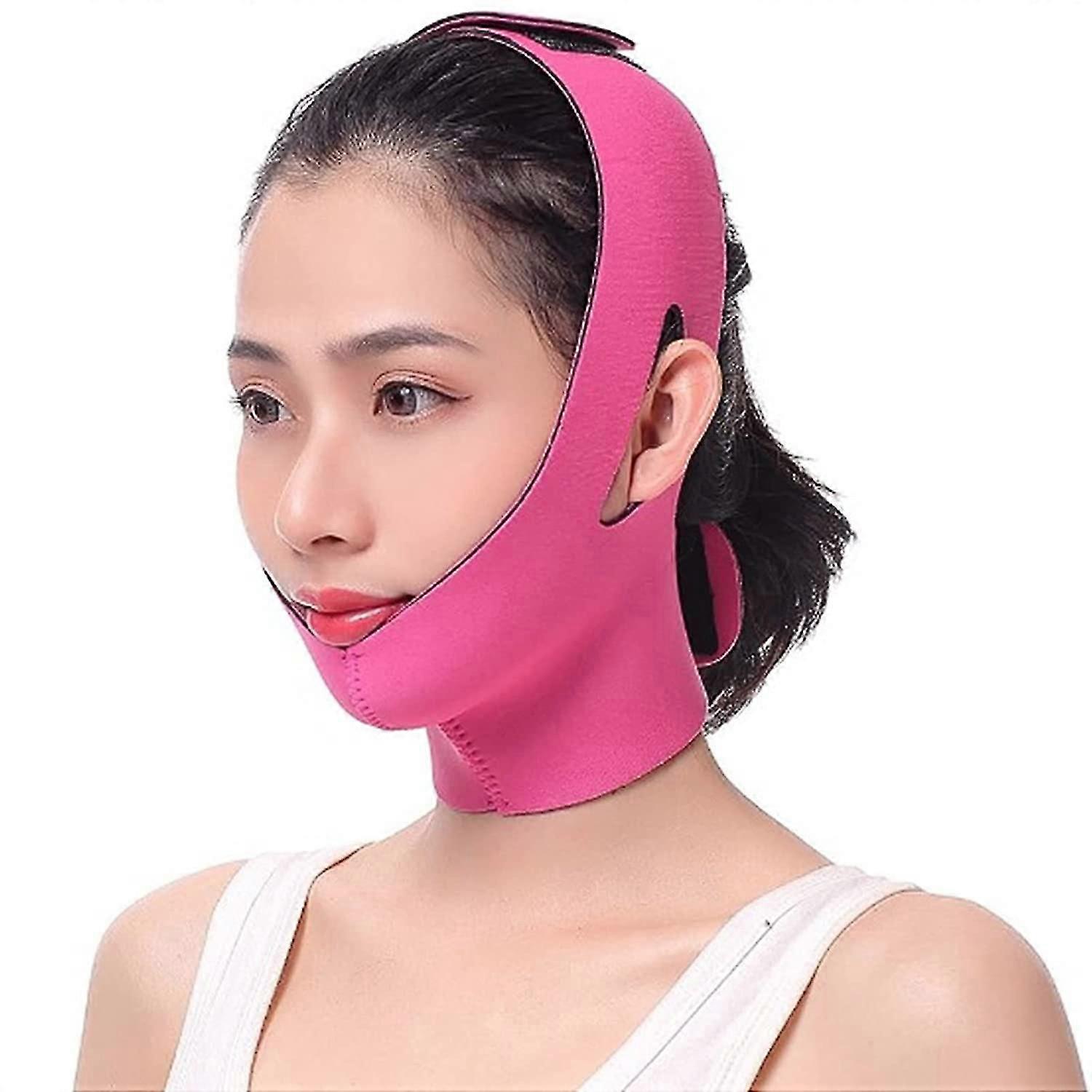 Reusable V Line Face Lift Mask, Facial Double Chin Lifting Belt, V Shaped Face Lifting Belt, Slimming Bandages for Anti Aging Anti Wrinkle Firming Ski