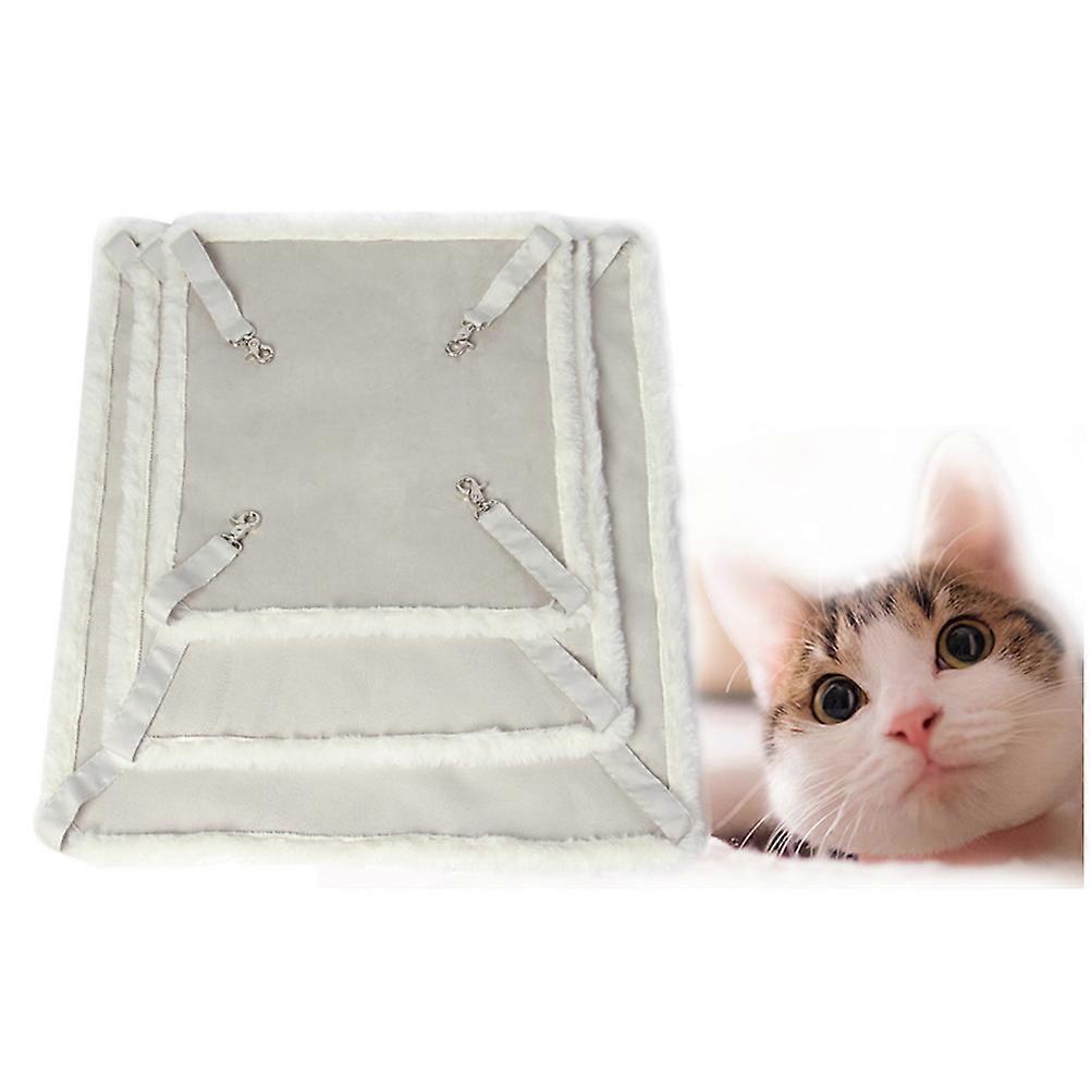 Pet Hammock for Cat Sleeping Bed Warm Cat Hammock Oval Shape Fabric Material 1Pcs