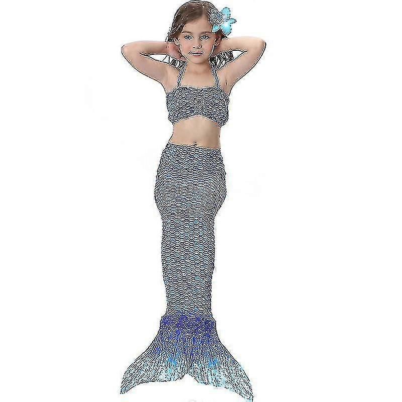 Børns badetøj Havfruehale Bikini Sæt Rollespil Kostumer Svømmedragter